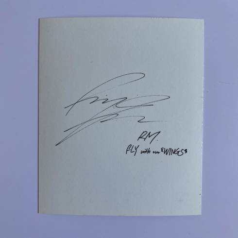 BTS 2ND ALBUM 'WINGS' TAIWAN PRESS POLAROID PHOTOCARD - RM